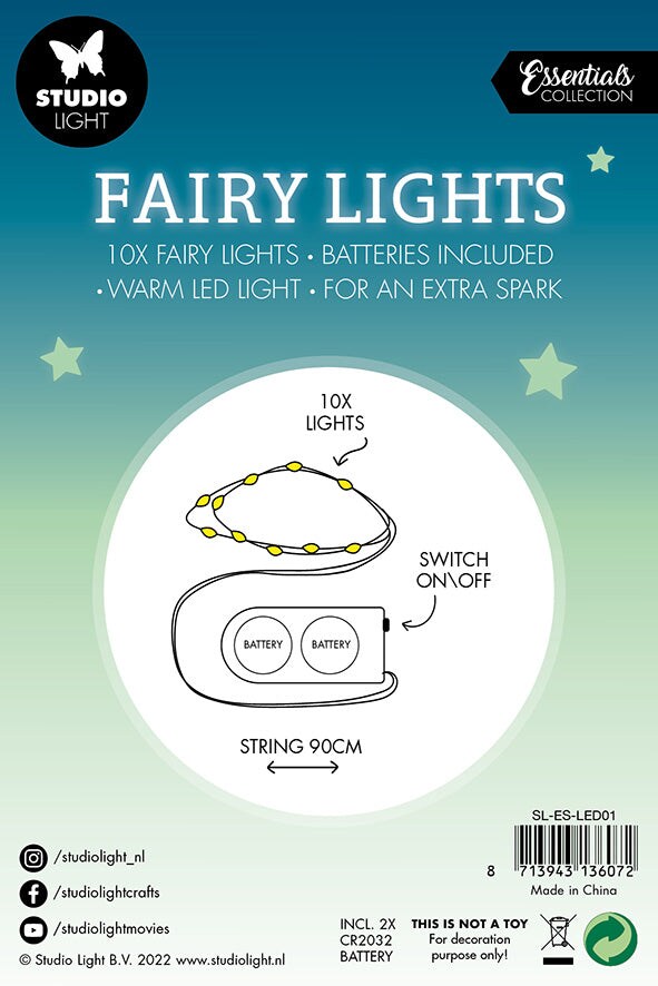 Studio Light SL Fairy Lights Batteries Included Essential Tools 150x100x10mm 10 PC nr.01