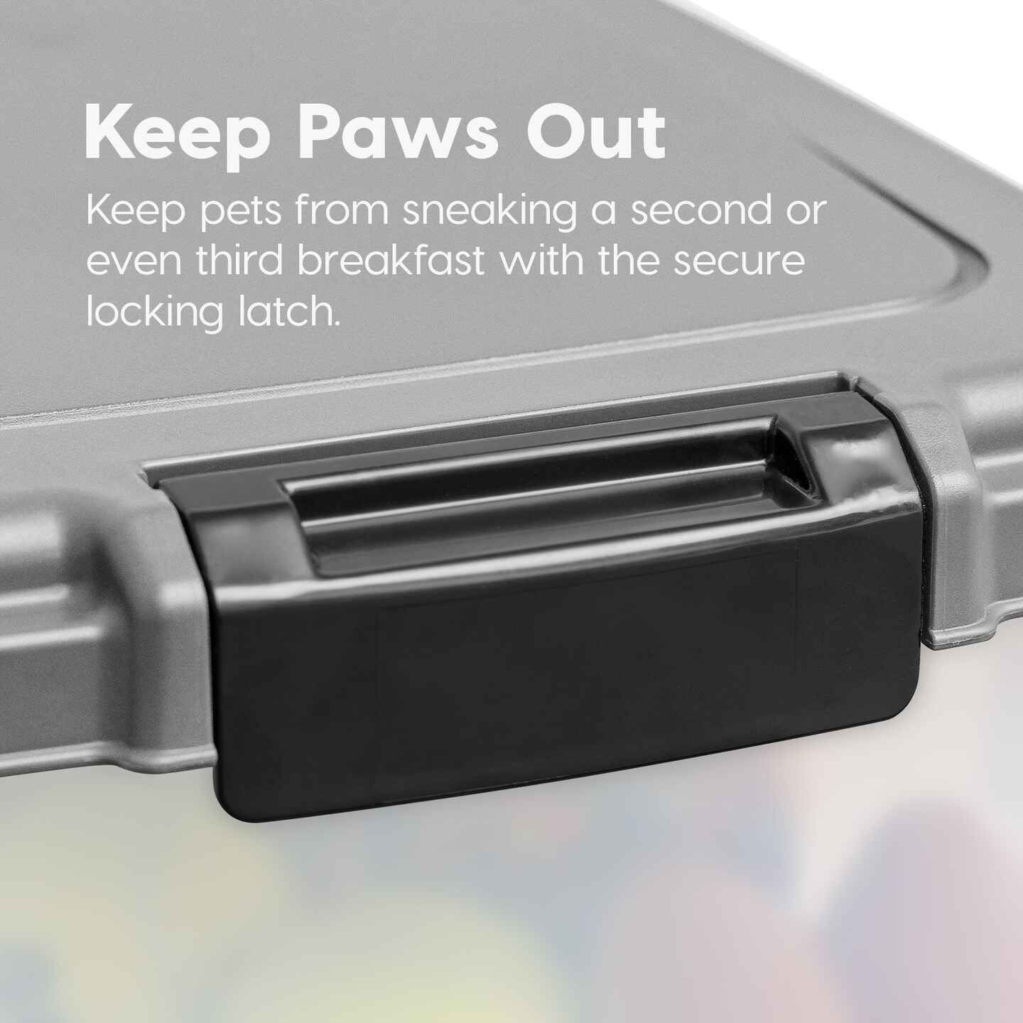 IRIS USA 30lbs+11lbs Airtight Pet Food Storage Container Combo with Scoop and Casters, up to 41lbs