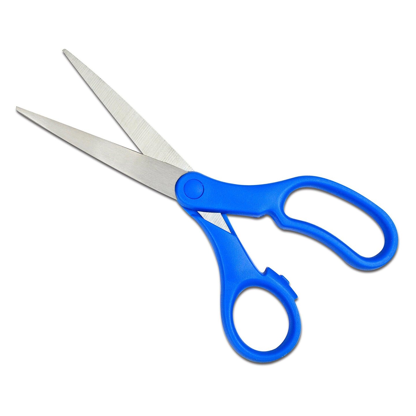 Scissors 8&#x22;, Blue Handle, Pack of 6