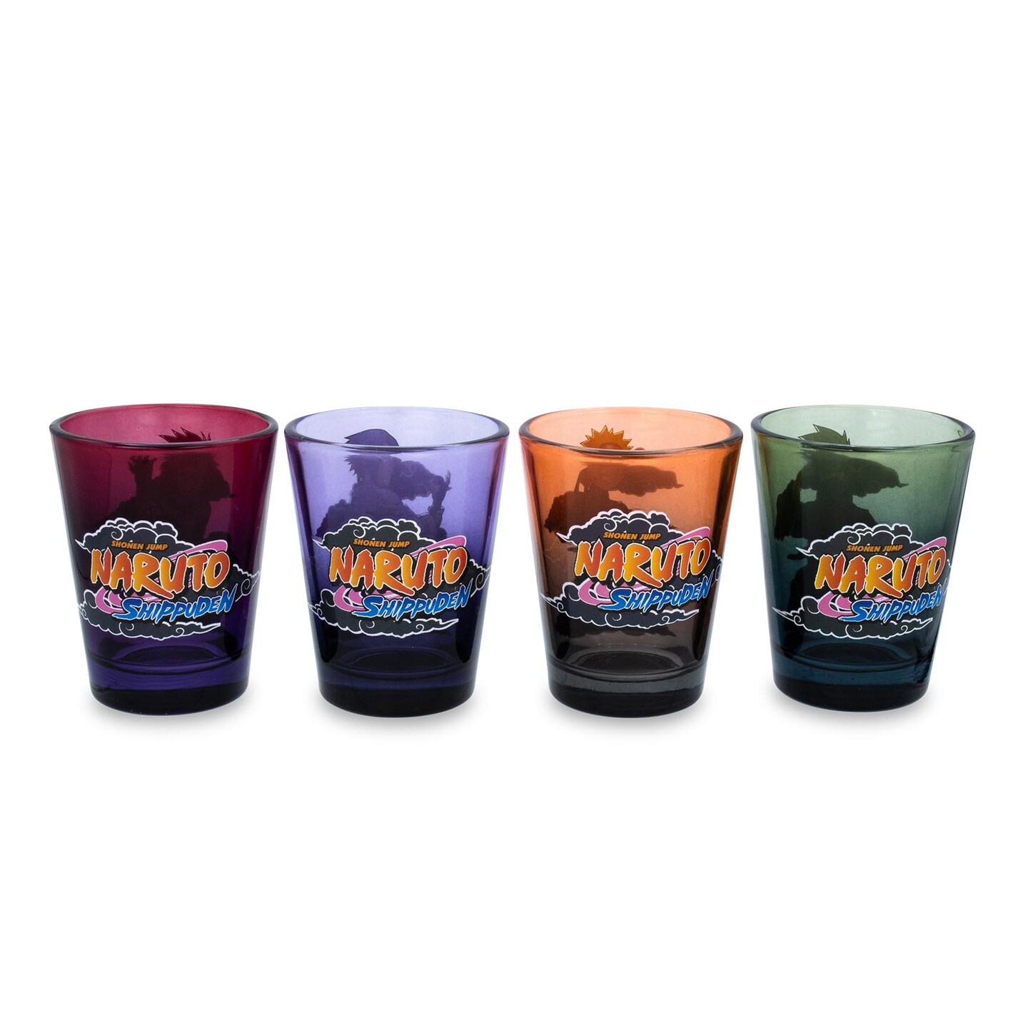 Naruto Shippuden Team 7 Characters 2-Ounce Mini Shot Glasses | Set of 4