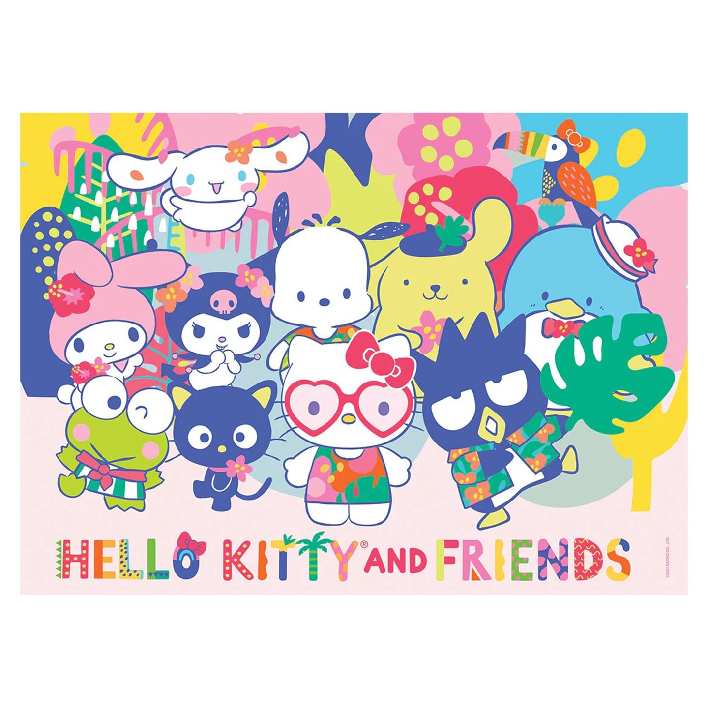 Sanrio Hello Kitty and Friends &#x22;Tropical Times&#x22; 1000 Piece Jigsaw Puzzle