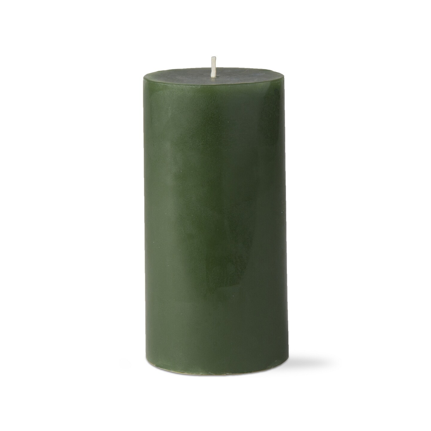 3X6 Custom Color Unscented Paraffin Wax Pillar Dark Green Flat-Topped Candle For Mixed Displays Tall Hurricanes Everyday, Burn Time 80 Hours