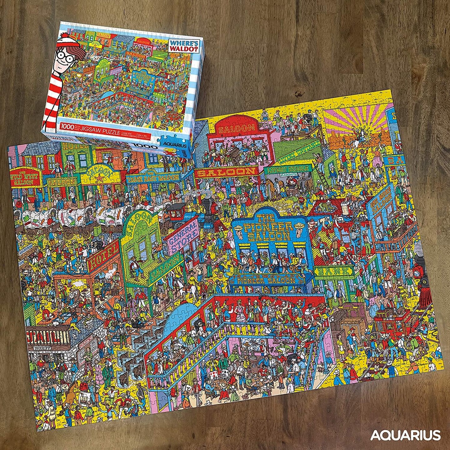Where&#x27;s Waldo Wild Wild West 1000 Piece Jigsaw Puzzle
