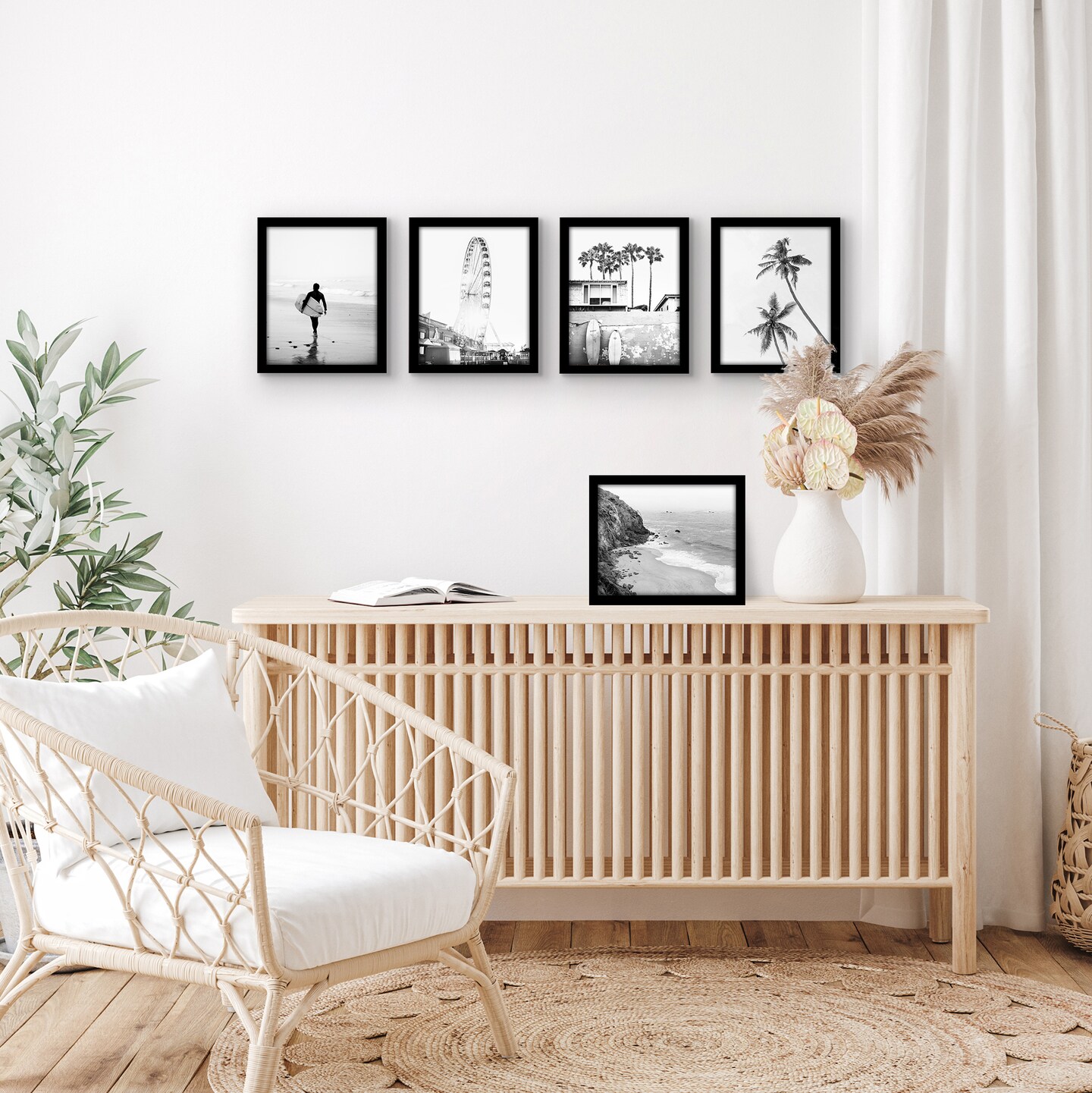 Americanflat 5 Pack of Picture Frames - Plexiglass Cover