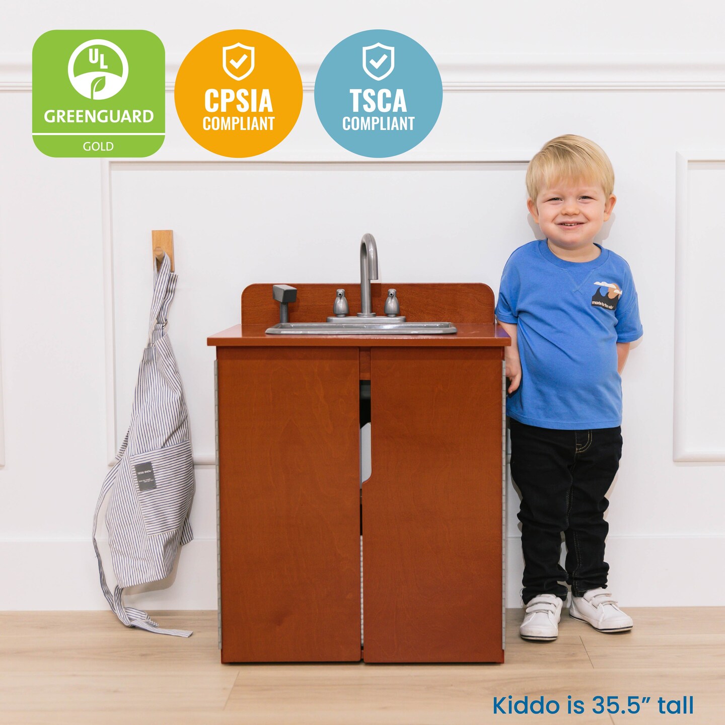 Play Kitchen Sink, Wooden Playset