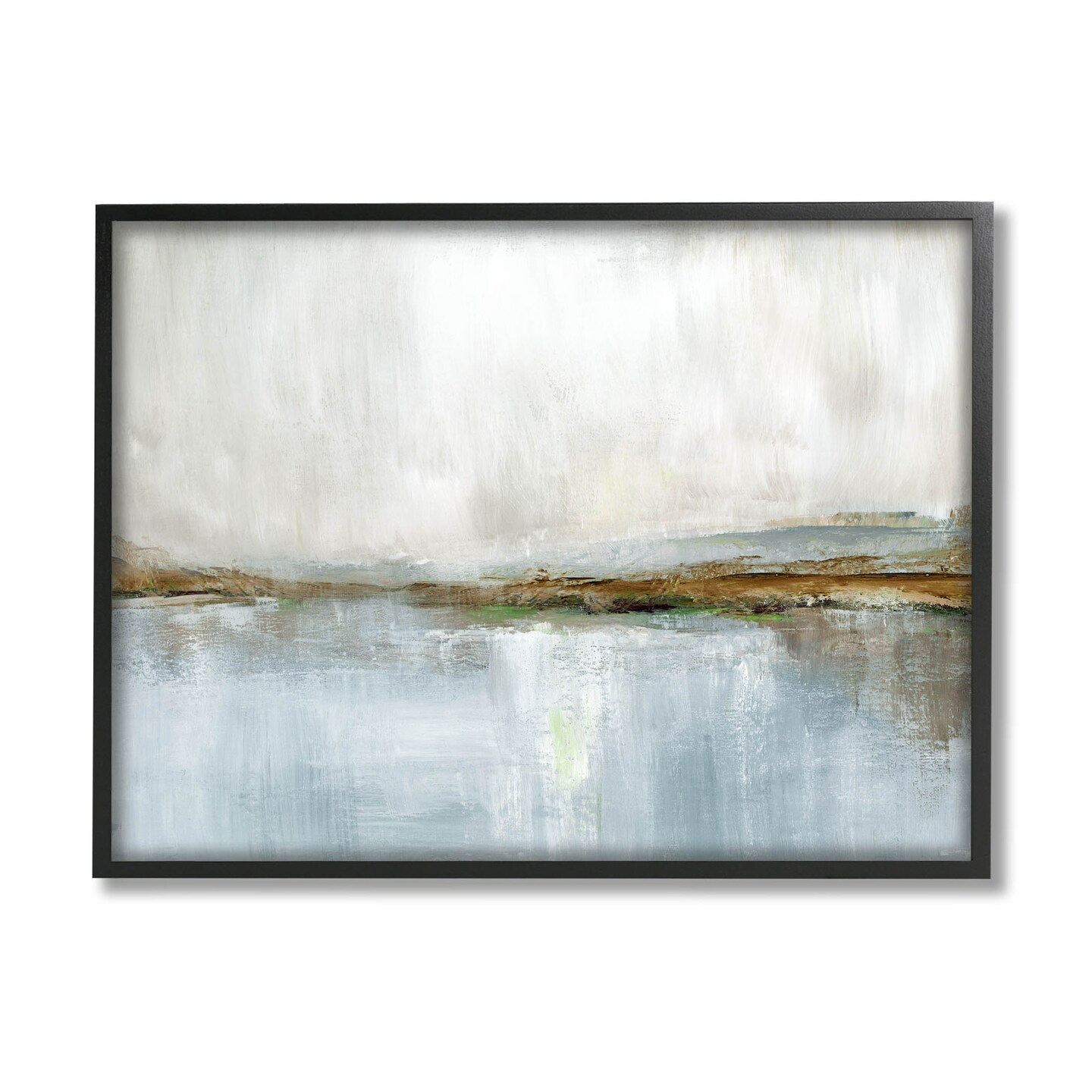 Stupell Industries Cloudy Abstract Landscape Scene Framed Giclee Art