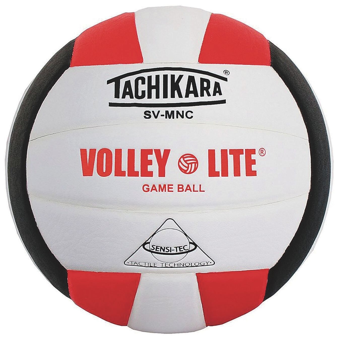 Tachikara&#xAE; Volley Lite Volleyball, Scarlet/White/Black
