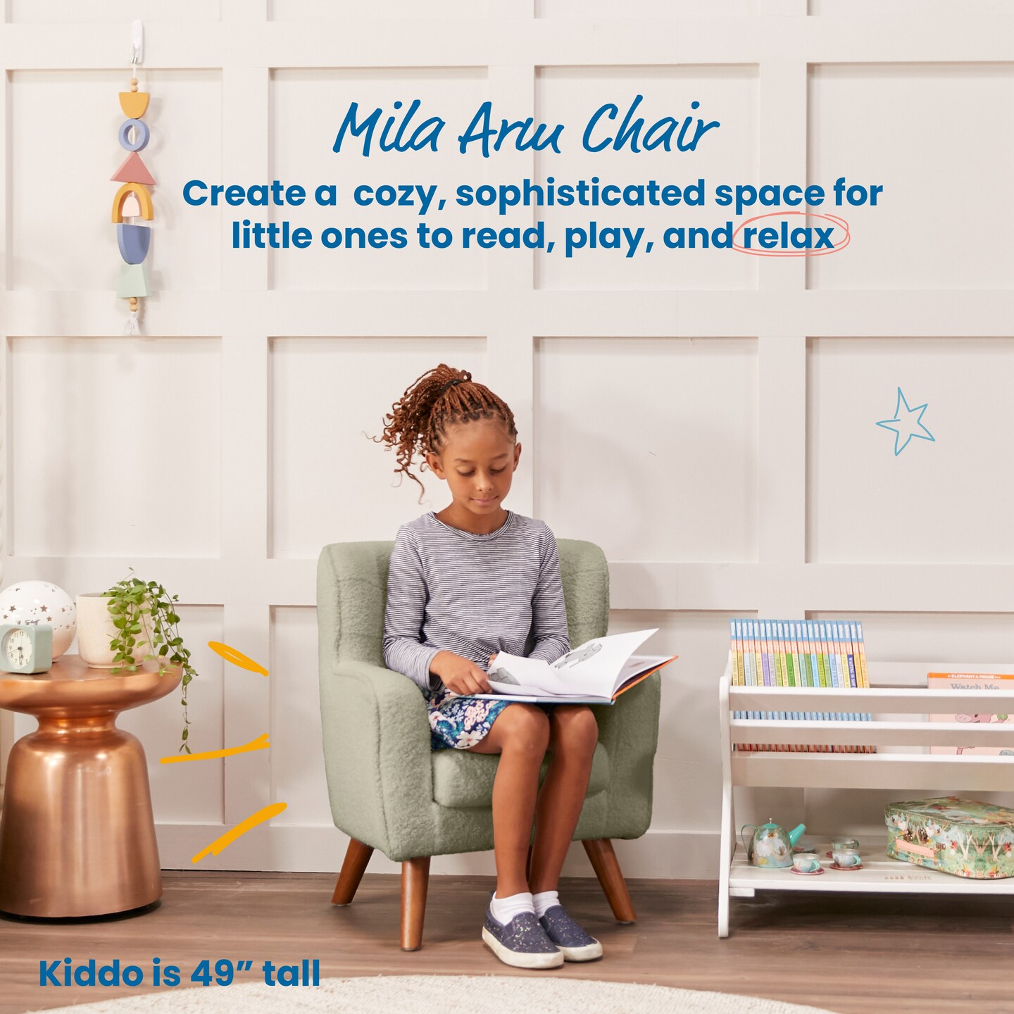 Mila Arm Chair, Kids Furniture