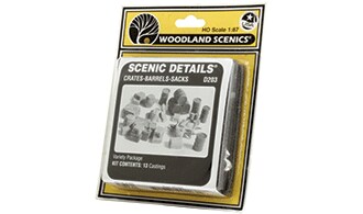 Woodland Scenics  HO-Scale CRATES-BARRELS-SACKS SC DETLS Scenery Accessories