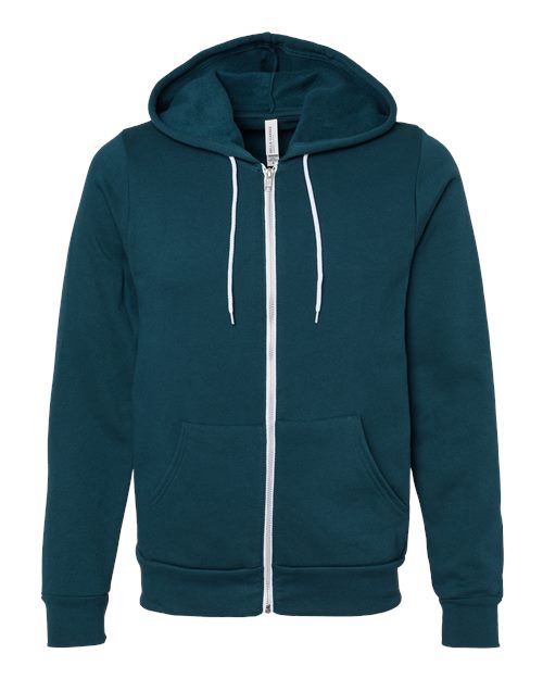 BELLA + CANVAS &#xAE;Unisex Sponge Fleece Full-Zip Hoodie Sweatshirt - 3739