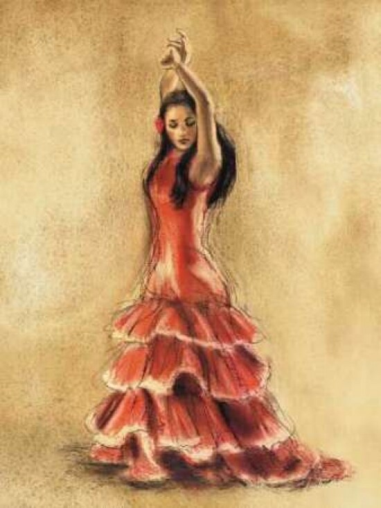 Flamenco Dancer I Poster Print by Caroline Gold - Item # VARPDX6284