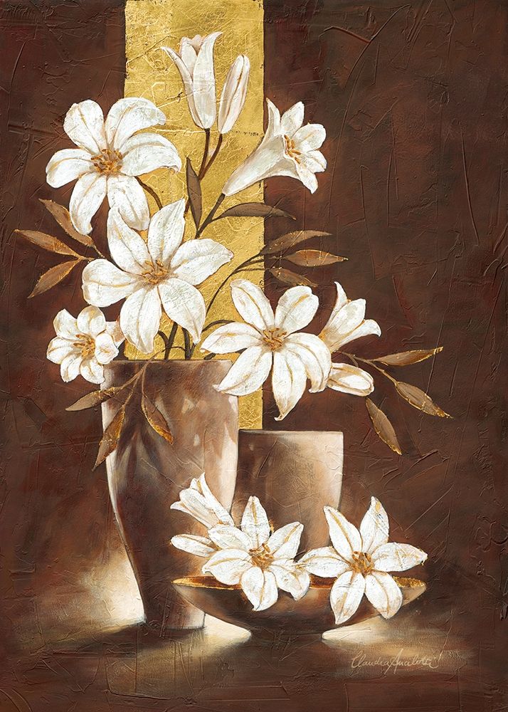Golden Lily Poster Print by Claudia Ancilotti - Item # VARPDX11319