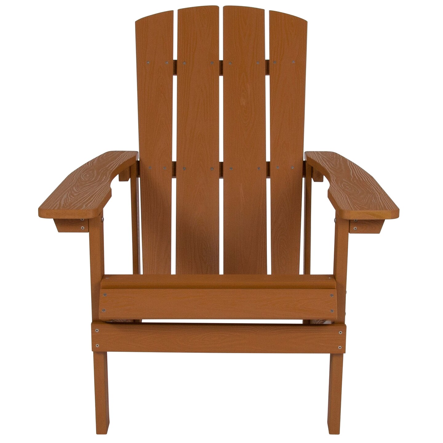 Emma and Oliver 2 Pack Outdoor All-Weather Poly Resin Wood Adirondack Chairs