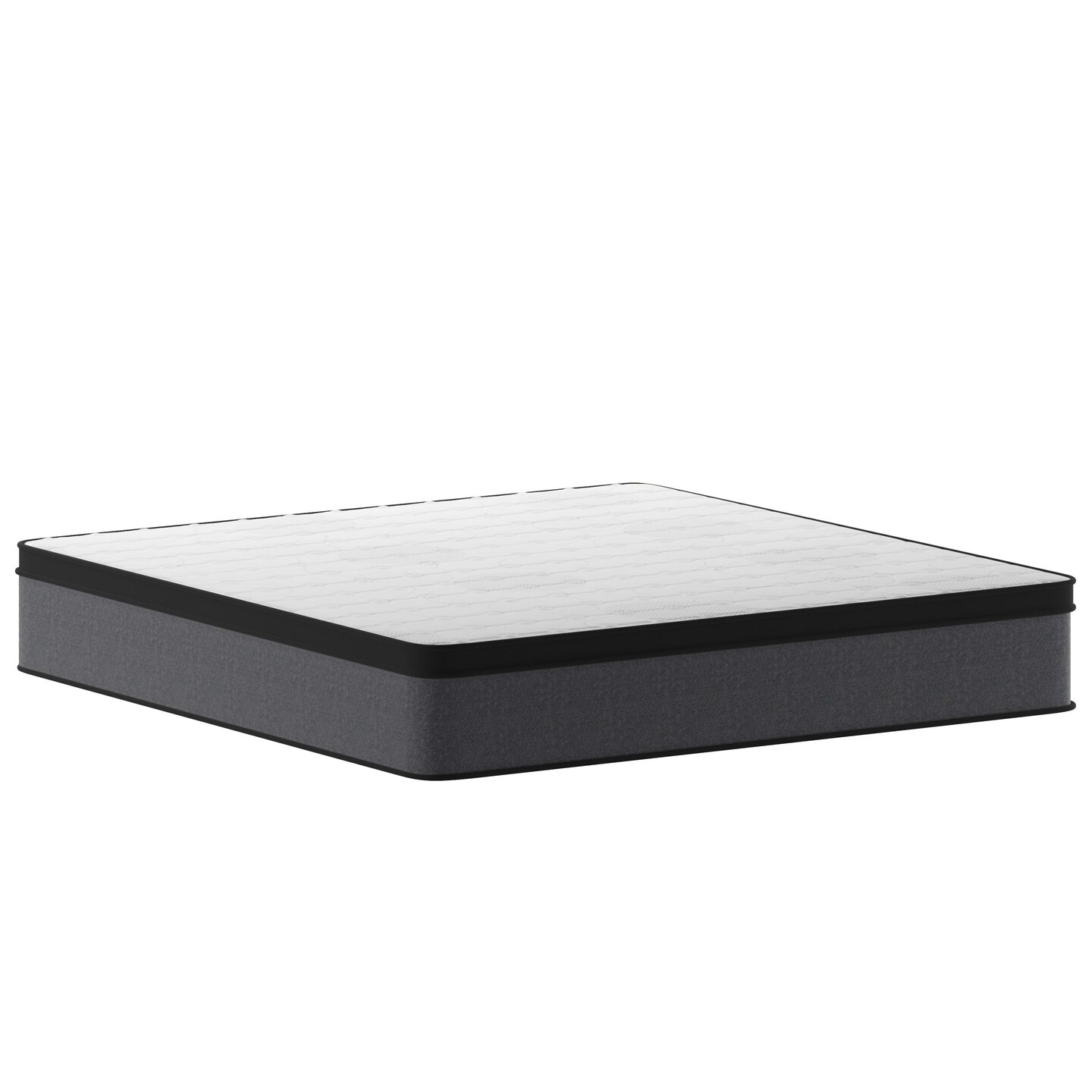 Merrick Lane Lofton Full Size 13&#x22; Euro Top Mattress in a Box with Hybrid Pocket Spring and Foam Design for Supportive Pressure Relief