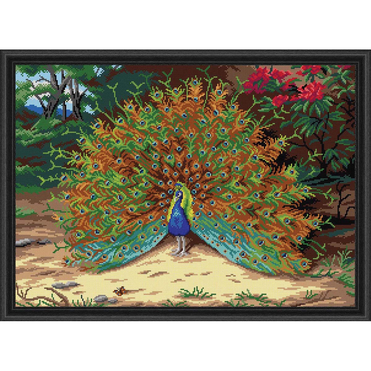 Orchidea Peacock Needlepoint Canvas Michaels