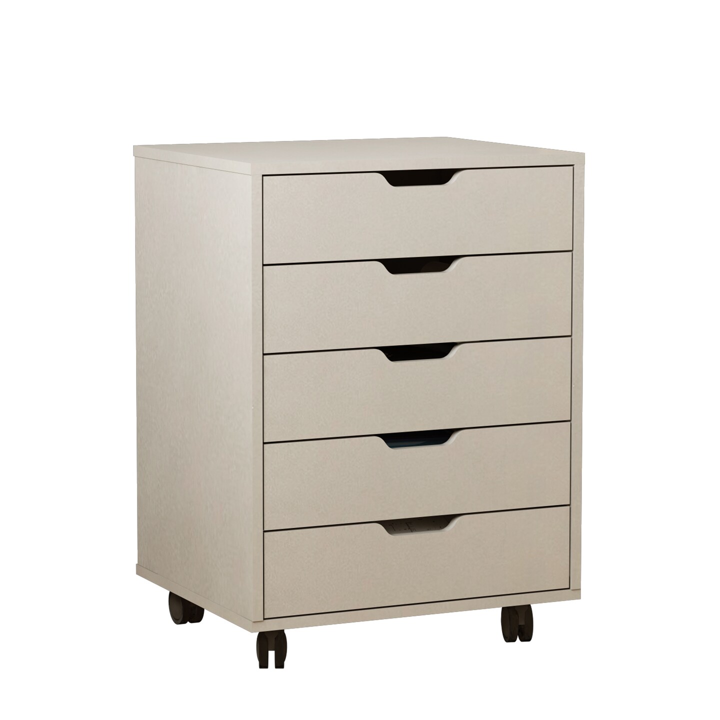 Small Rolling Filing Cabinet with Printer Rack