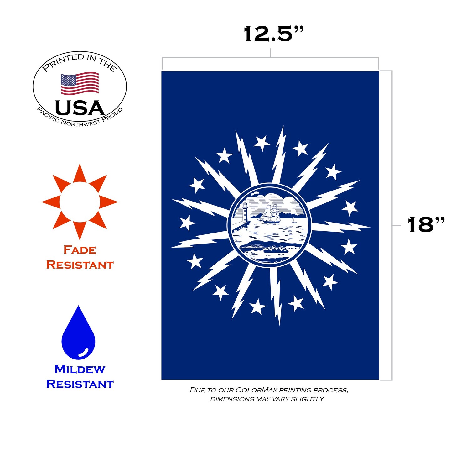 Buffalo City Flag Decorative  Flag