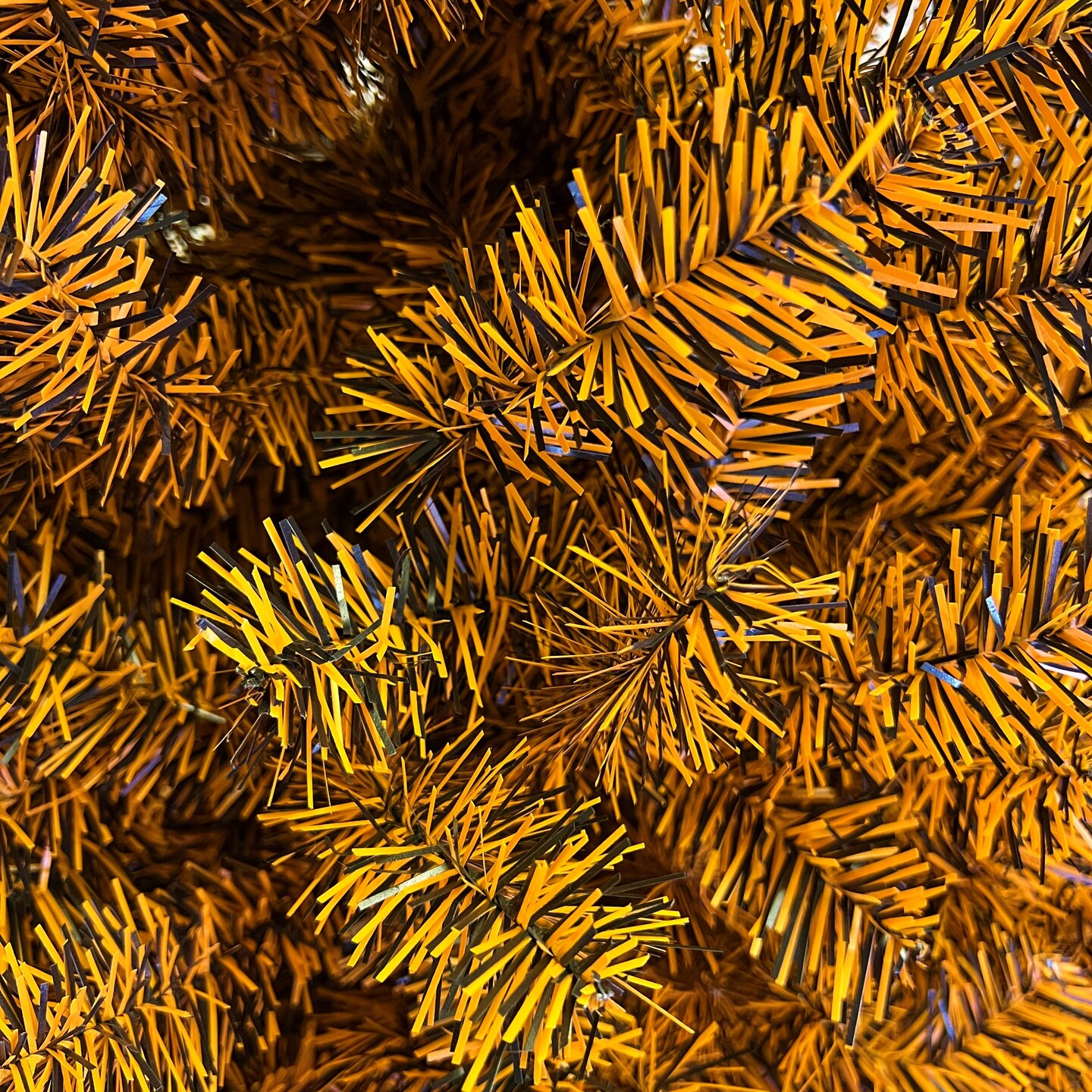 Tree Buddees Black and Orange Halloween / Fall Colored Christmas Tree 6 Feet Tall