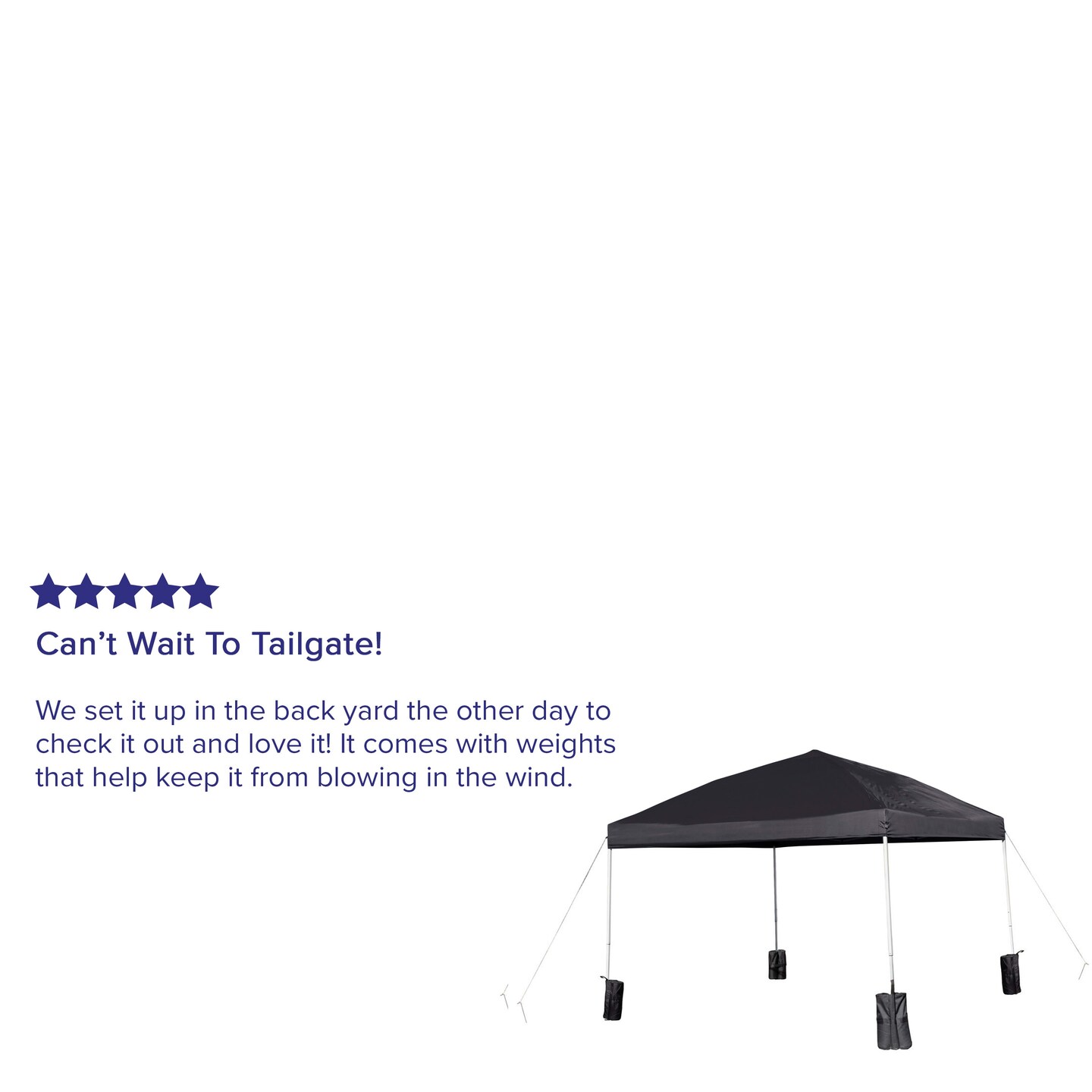 Emma and Oliver Ukko 10'x10' Weather Resistant, UV Coated Pop Up Canopy Tent with Sandbags and Wheeled Case