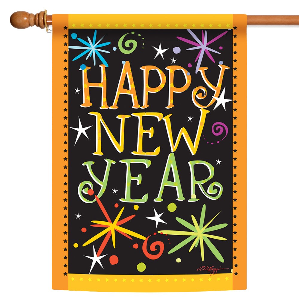 Happy New Year Decorative New Year Flag | Michaels