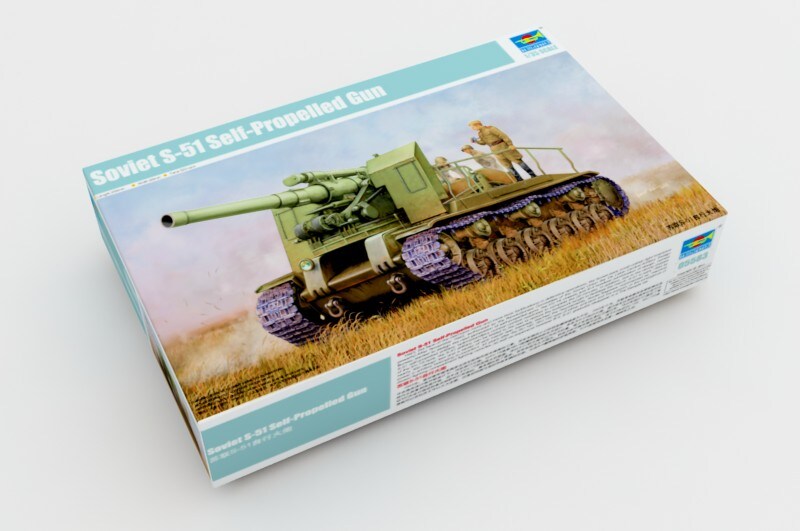 Trumpeter  1/35 SOVIET S-51 SELF-   PROPELLED GUN Plastic Model
