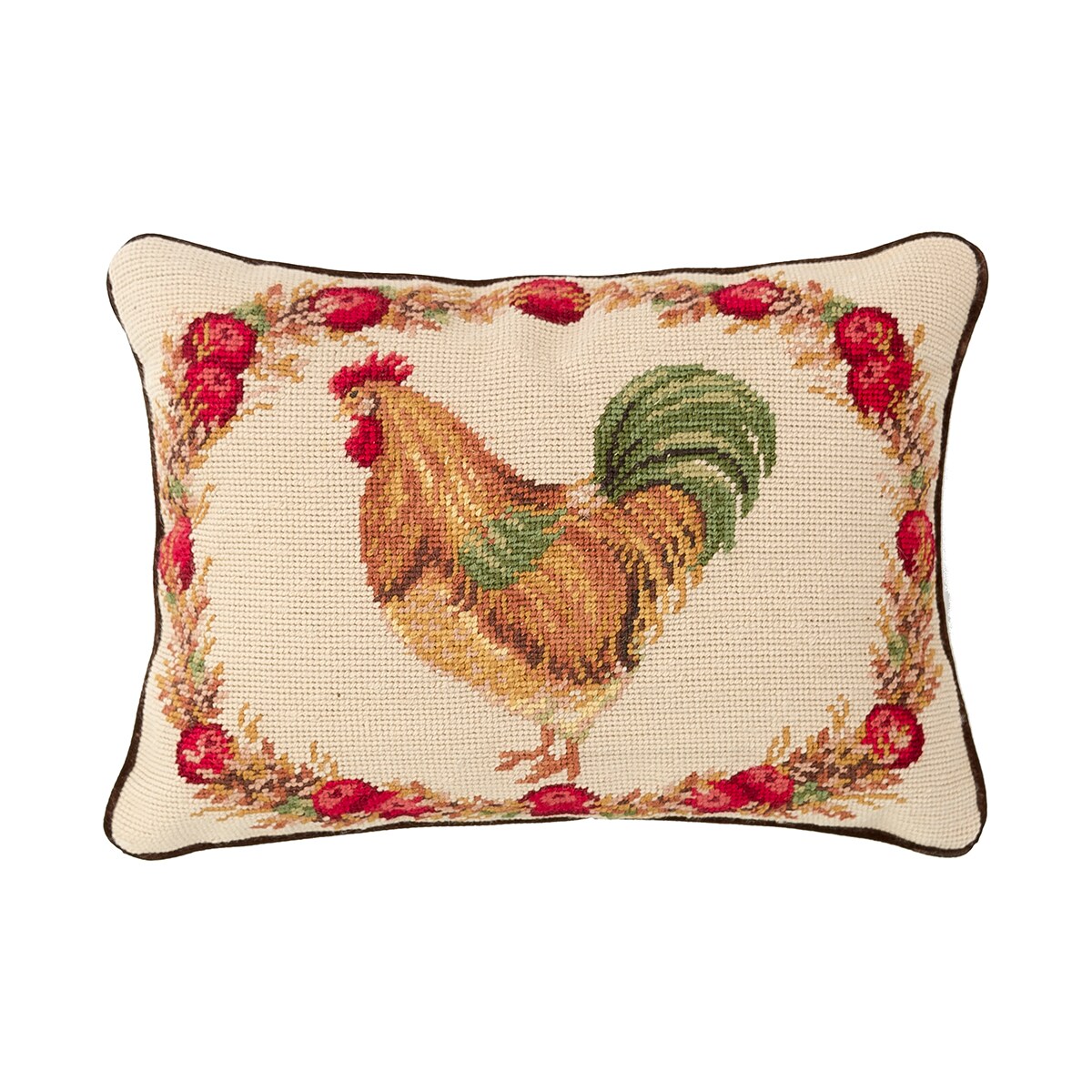 Chicken Needlepoint Pillows