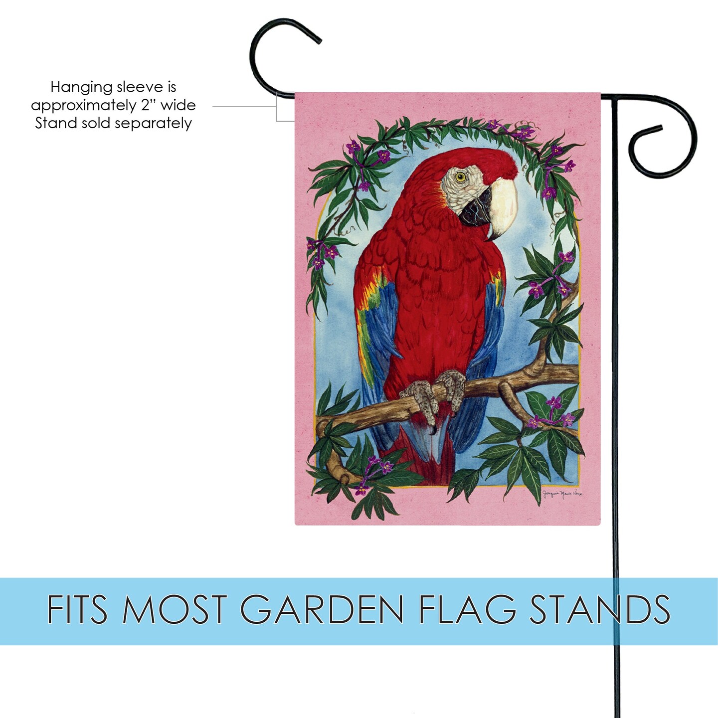 Parrot Perch Decorative Bird Flag