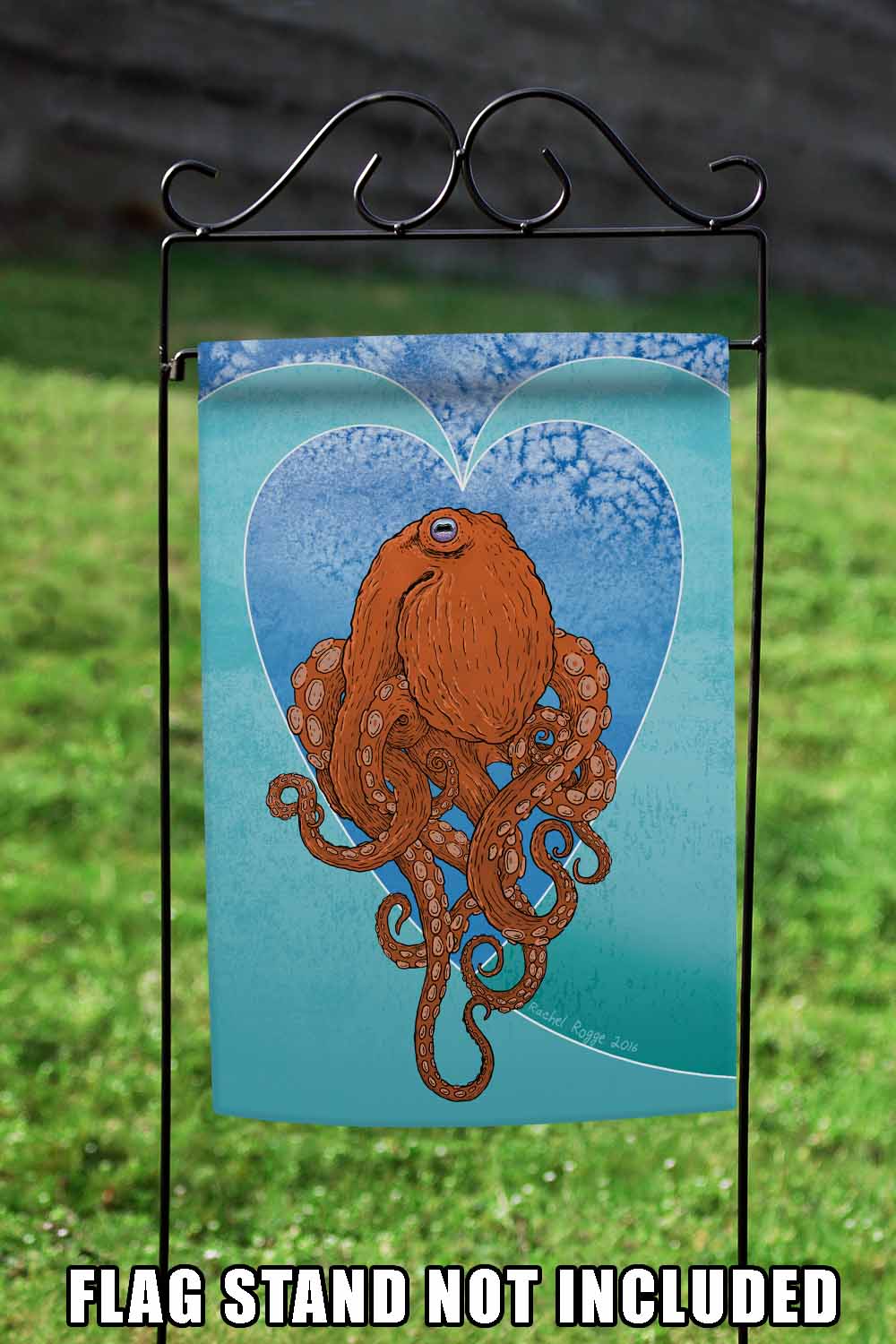 Aquatic Octopus Decorative Octopus Flag