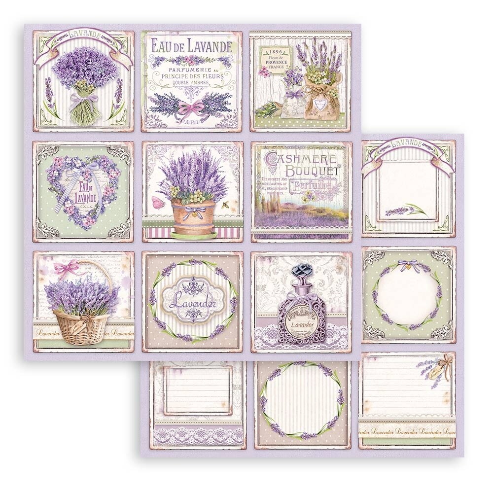 Stamperia Double-Sided Paper Pad 12"X12" 10/Pkg-Provence, 10 Designs/1 Each