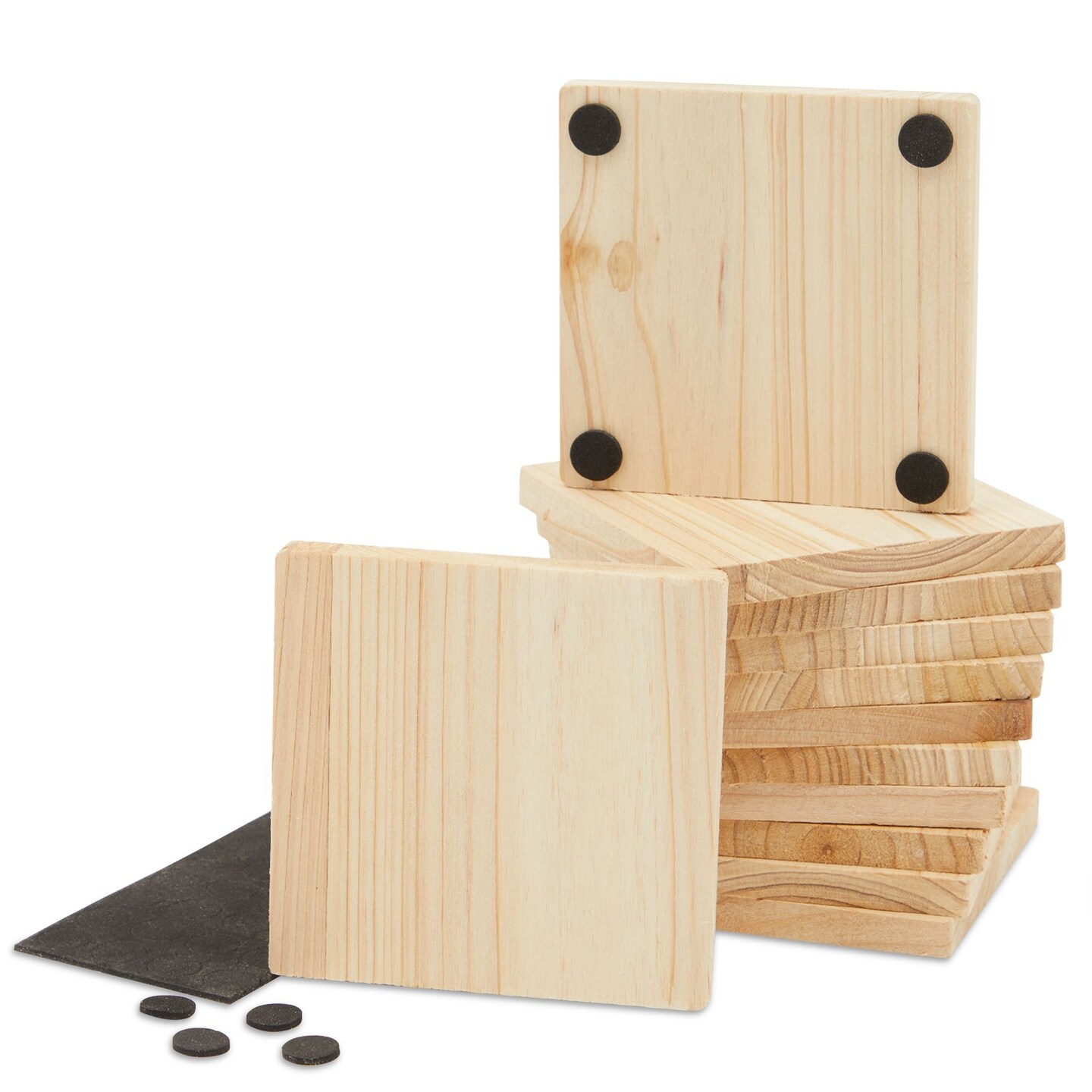 Unfinished Wood Coasters Bulk. Great for DIY craft projects.