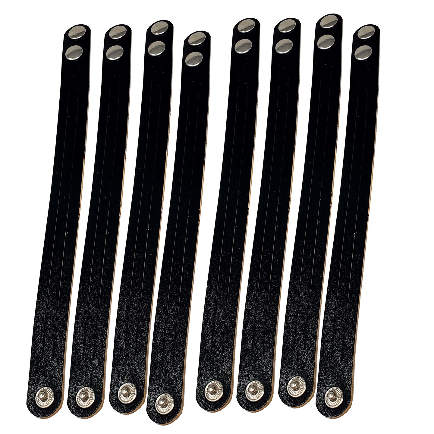 8 Pack Mystery Braid Leather Bracelet, Metallic Leather DIY Tricky Braid Bracelets