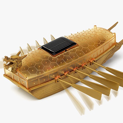Academy   Solar Powered Turtle Ship Plastic Model