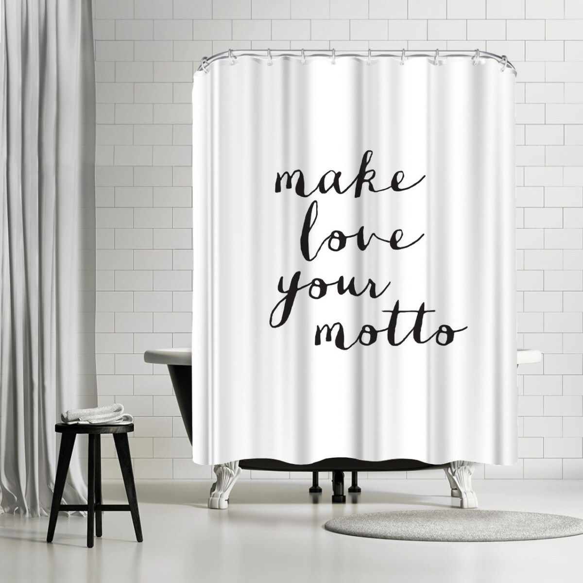 Make Love Your Motto by Motivated Type Shower Curtain 71