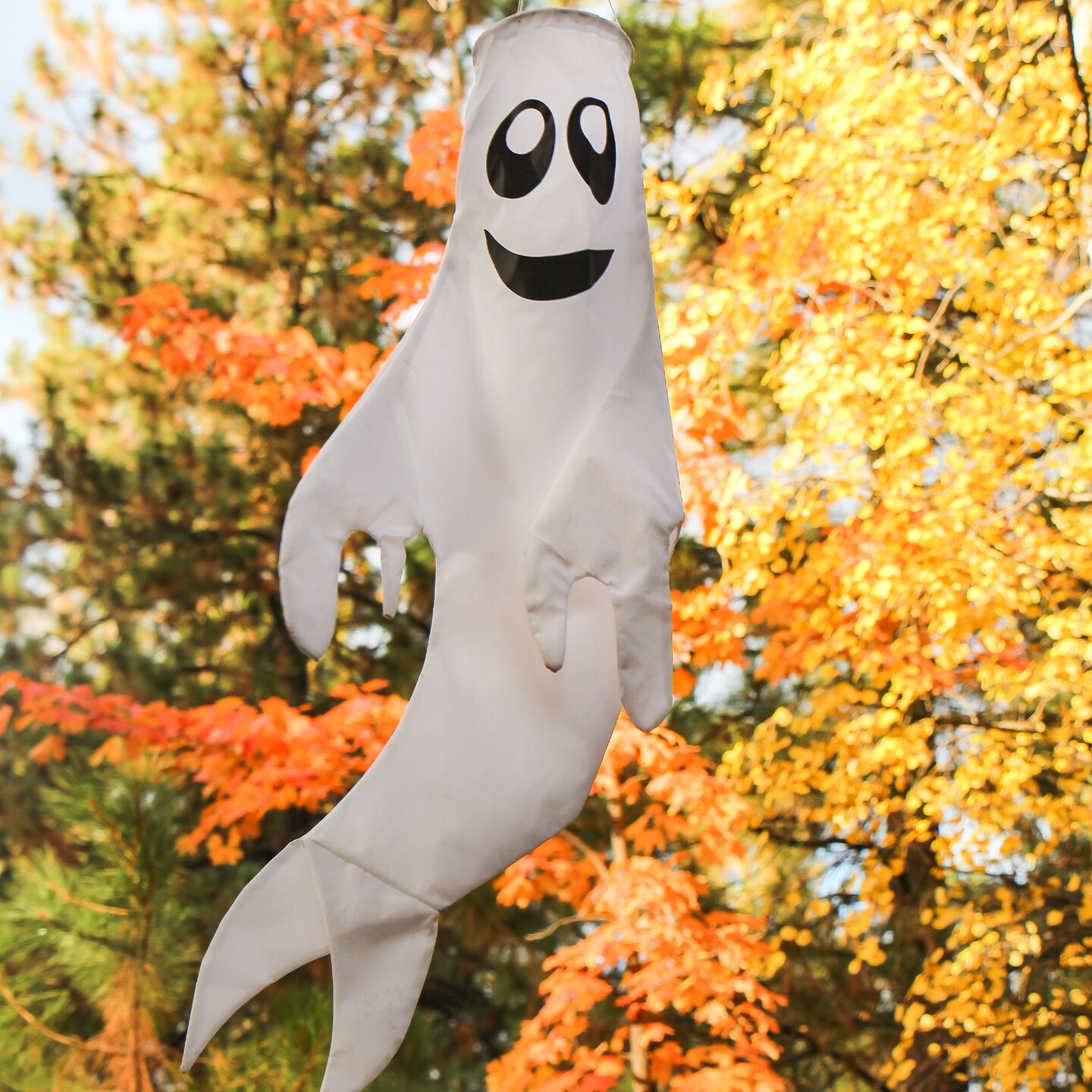 In the Breeze Large 43 inch Ghost Windsock Halloween Hanging Decoration