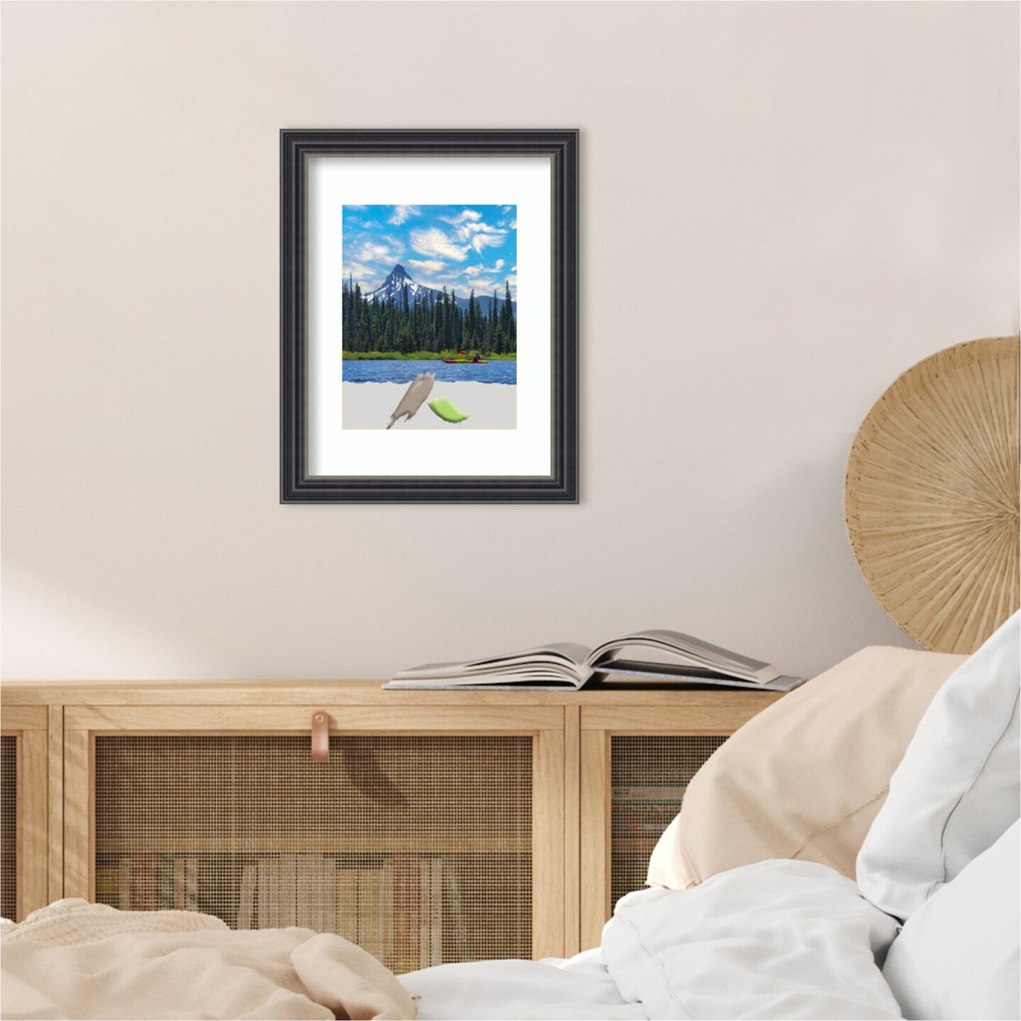 Stylish Black Wood Picture Frame
