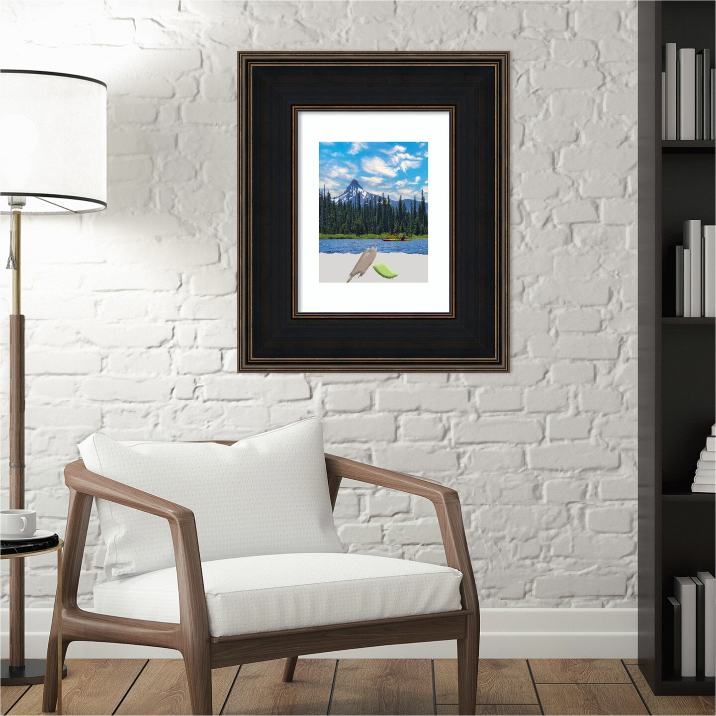 Mezzanine Espresso Wood Picture Frame, Photo Frame, Art Frame