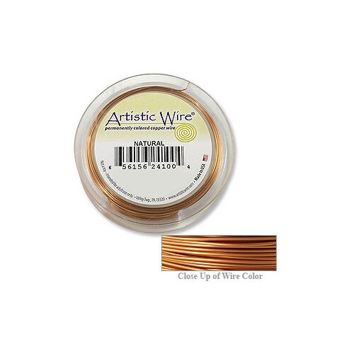 Artistic Wire Jewelry Wire Spools 22 Gauge (15 Yards) Natural Copper