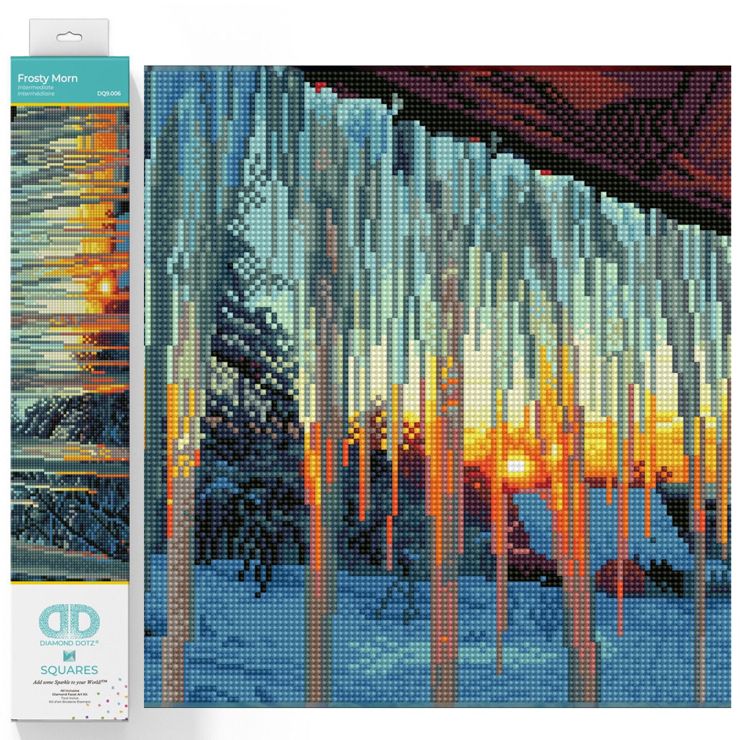 Diamond Dotz Frosty Morn Diamond Painting Kits for Adults - Diamond Art Kits a Relaxing Creative Craft Kit with Dotz Gems 12.2x18.5