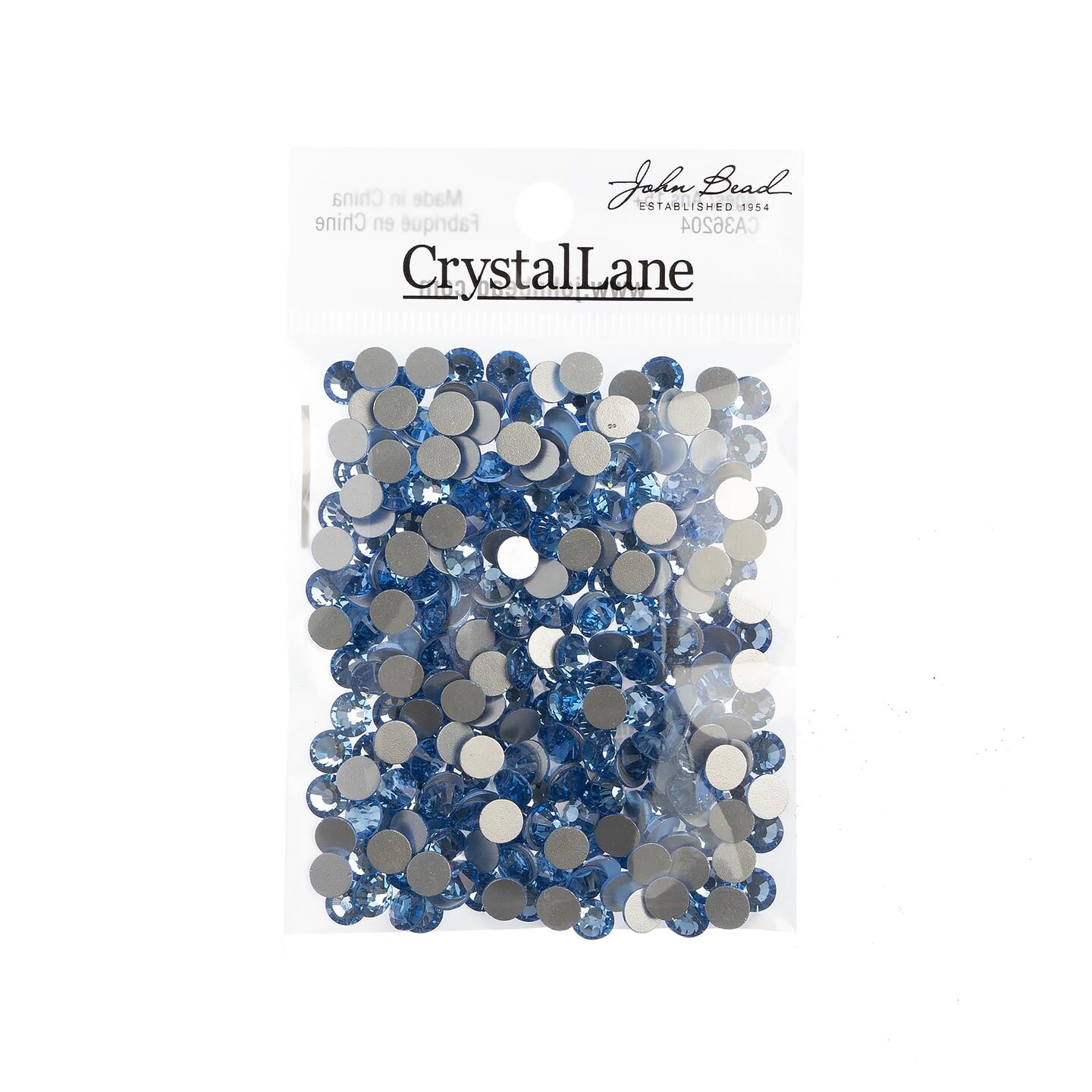 Crystal Lane DIY 288pcs SS30 (6.5mm) Metallic Silver | Glass Round Flat  Back Rhinestones