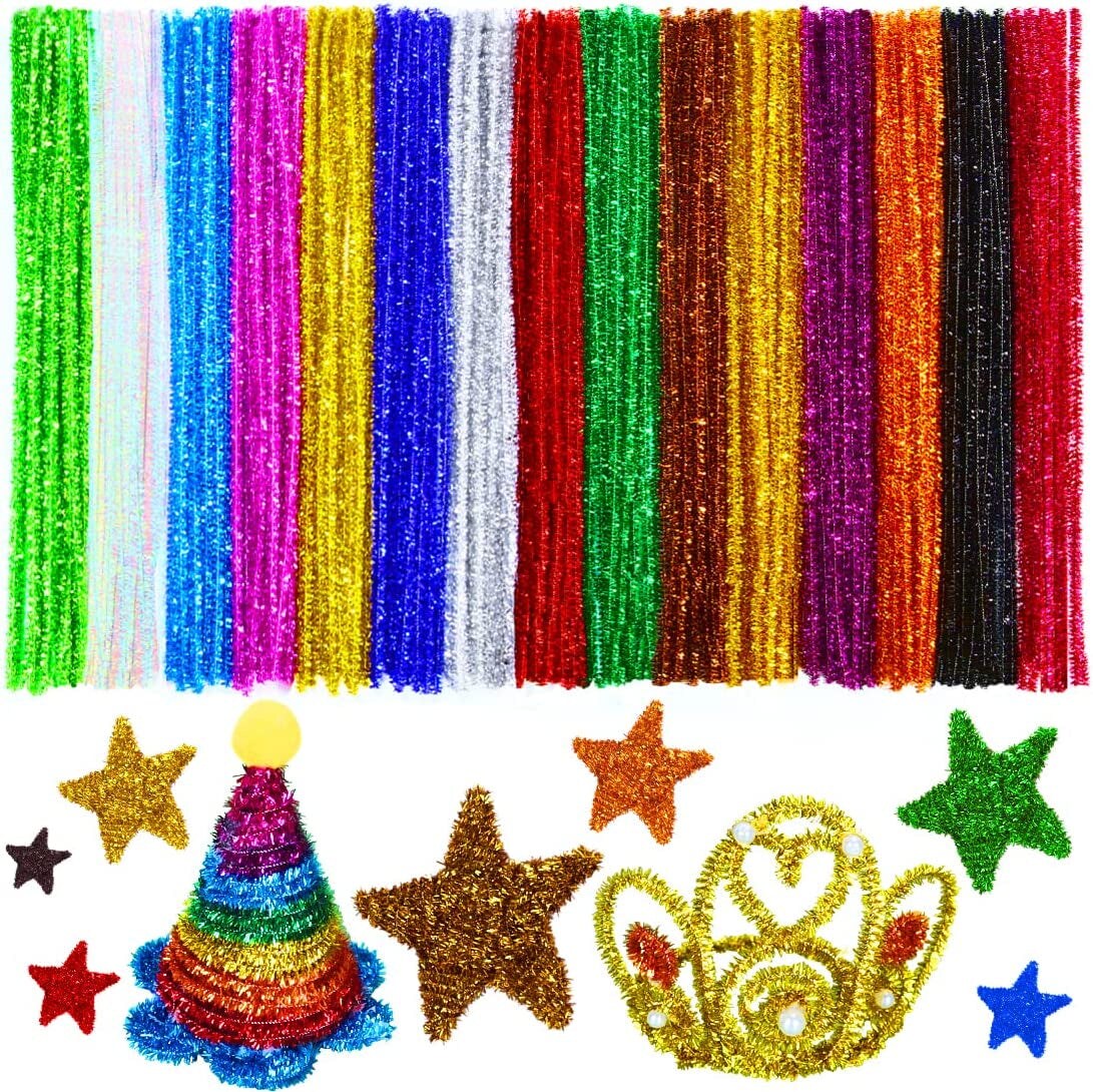 Pipe Cleaners, Pipe Cleaners Craft, Arts and Crafts for Kids, Crafts, Craft  Supplies, Art Supplies (200 Multi-Color Pipe Cleaners) 