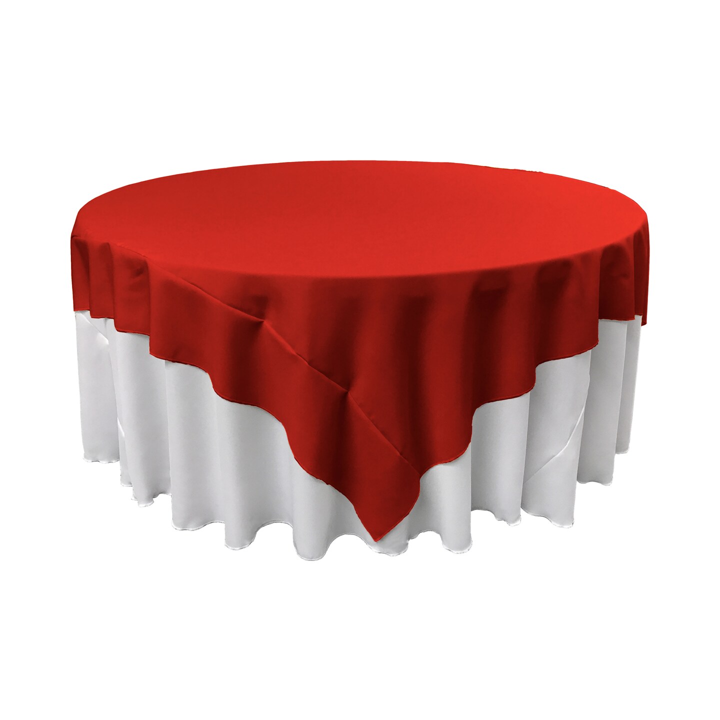 Polyester Poplin Square Tablecloth, 72 By 72-inch