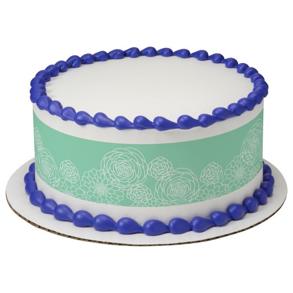 Felicitaciones por tu Graduaci&#xF3;n Floral Edible Cake Topper Image Strips