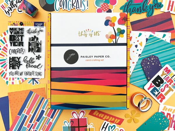 Craft Kit - Paisley Paper Birthday Card Making Kit