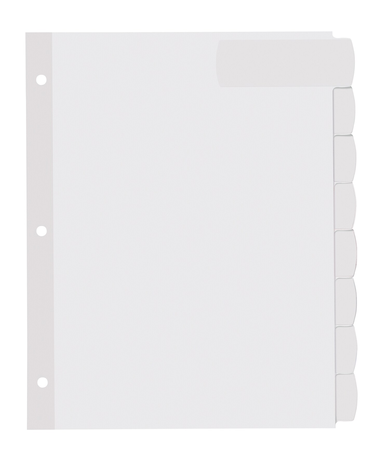 Avery Big Tab Printable Large White Label Dividers with Easy Peel, 8 Tabs, 4 Sets (14439)