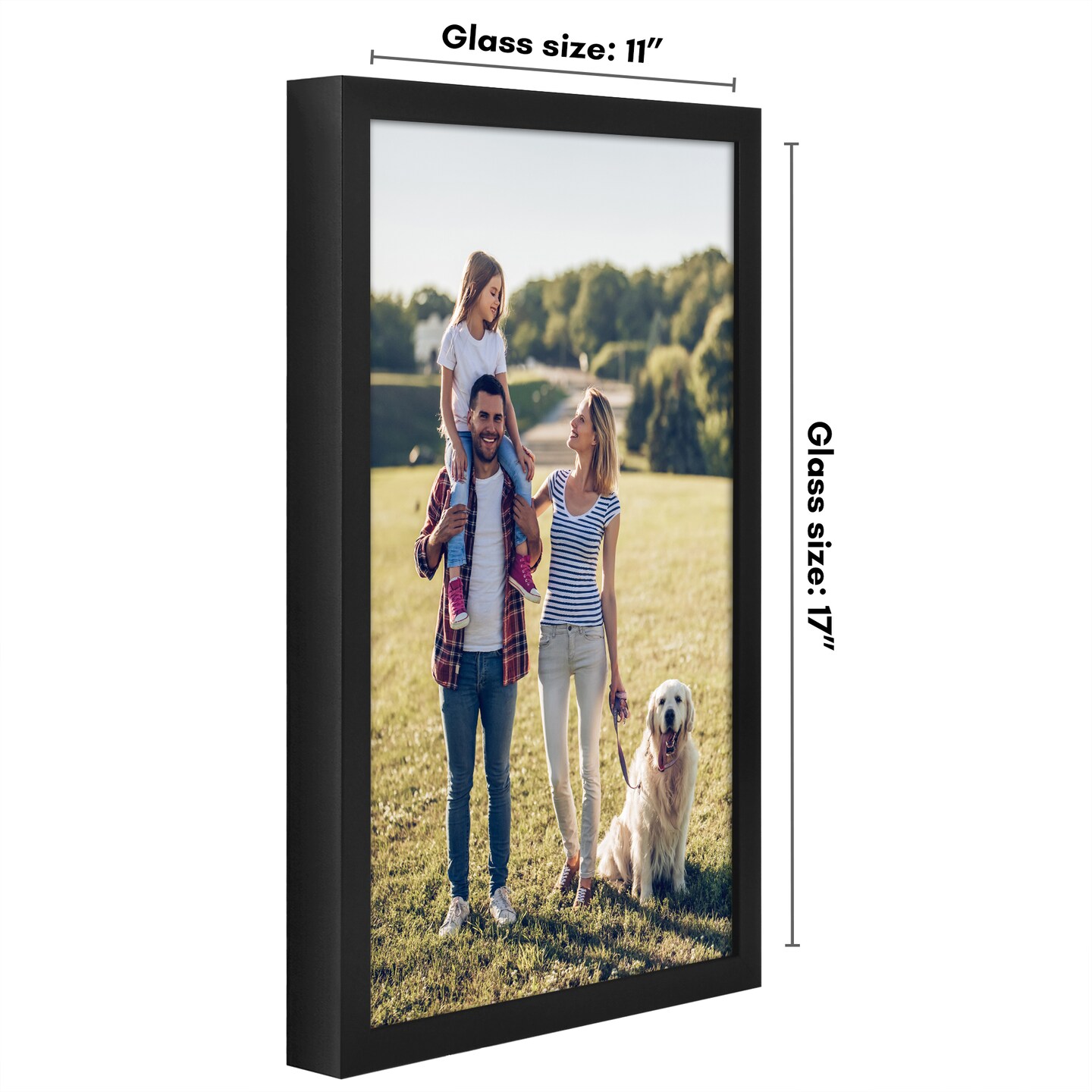Americanflat Gallery-Style Picture Frame - Ideal Frame for Gallery Wall Display - Showcase Artwork, Prints, and Photos - Shatter Resistant Glass - Hanging Hardware with Drywall Anchor