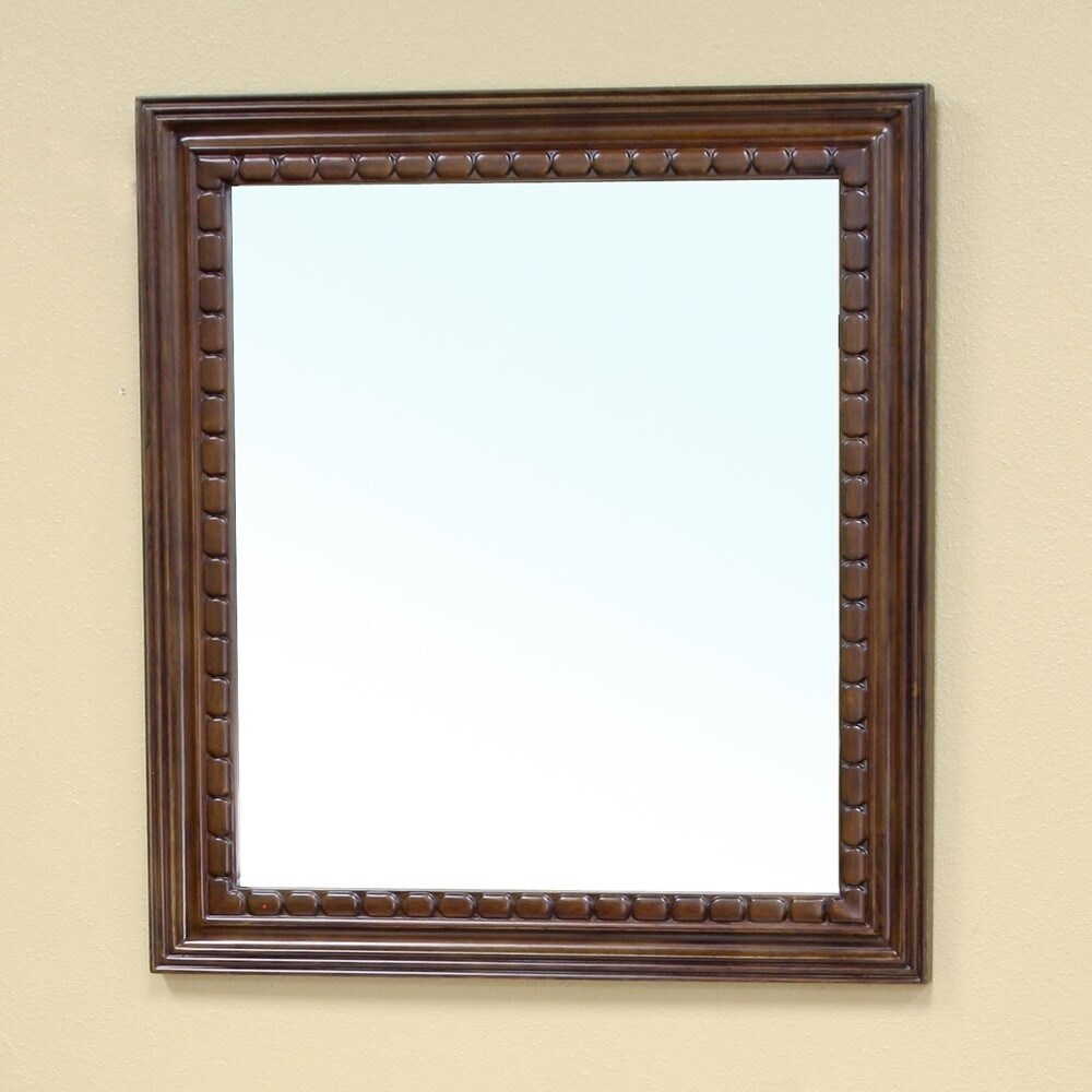 Bellaterra Home Solid wood frame mirrorwalnut Michaels