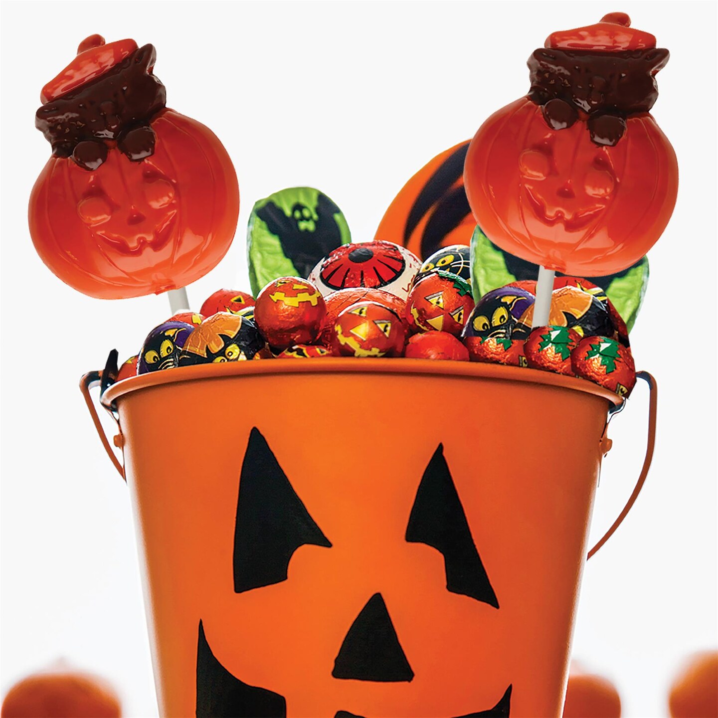 Chocolate Mold Lolly Cat In Jack O Lantern