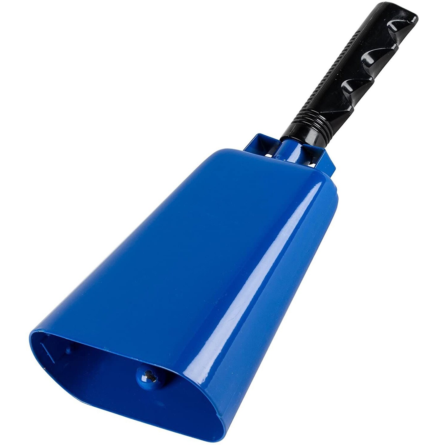 Blue Cowbell with Handle for Football - 11-inch Loud Cow Bell Noisemakers for Sports Games, Weddings, Farm