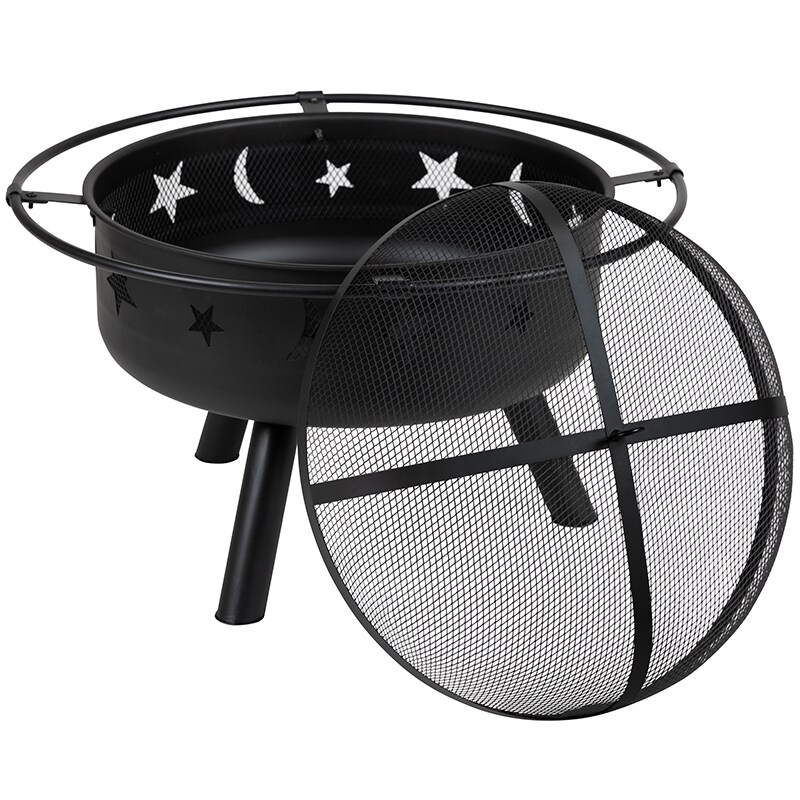 Flash Furniture 29&#x22; Star and Moon Firepit