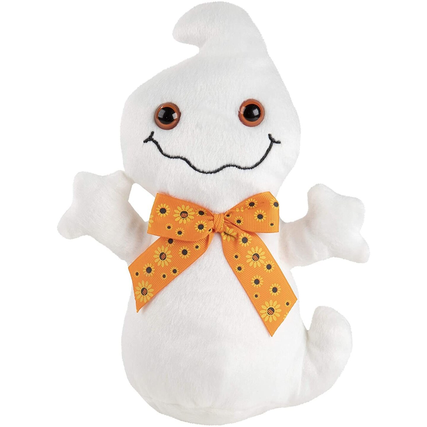 Ghost Stuffed Animals, Halloween Plush Toy for Kids (7 x 9.5 x 3.2 In)